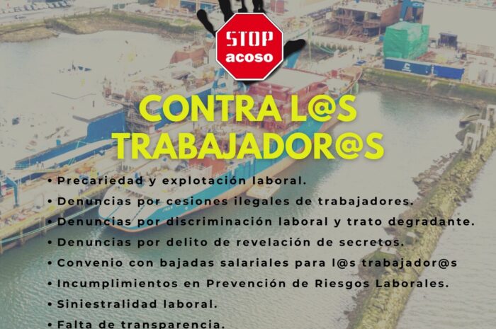 CONTRA LA REPRESIÓN EN ASTILLEROS DE MURUETA Y HODITU LA NAVAL.