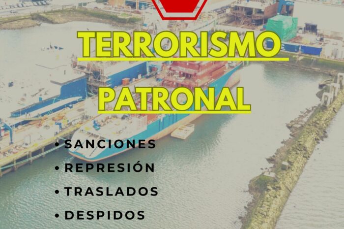 CNT DENUNCIA EL DESPIDO DE UN TRABAJADOR Y LA VULNERACIÓN DE DERECHOS FUNDAMENTALES EN ASTILLEROS MURUETA y MONTAJES AURRERA, S.L.