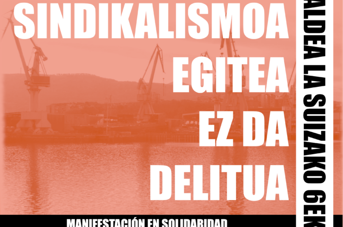 Ezkerraldea se moviliza en solidaridad con «Las 6 de La Suiza»